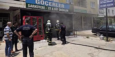 KOZAN'DA İŞ YERİNDE YANGIN PANİĞİ